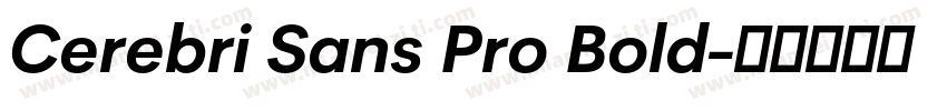 Cerebri Sans Pro Bold字体转换